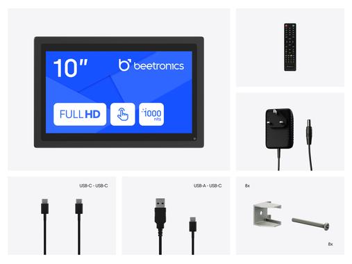 10 inch touchscreen metal (high brightness)