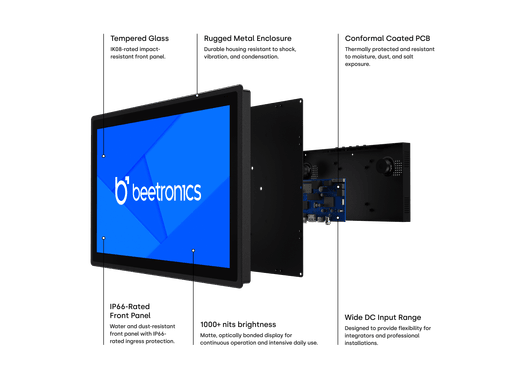 12 Inch Touchscreen Metal (High Brightness)