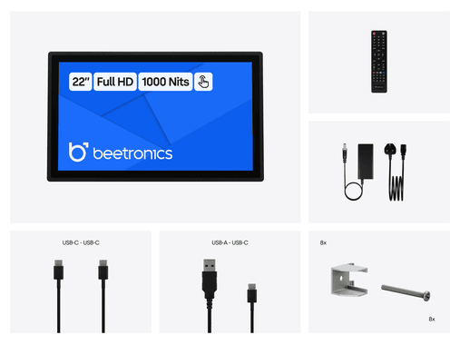 22 Inch Touchscreen Metal (High Brightness)