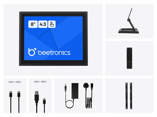 8 Inch Touchscreen Metal (4:3)
