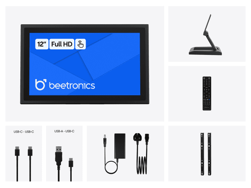 12 Inch Touchscreen Metal