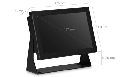 7 inch monitor metal